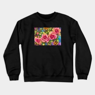 Dreamlike Roses Crewneck Sweatshirt